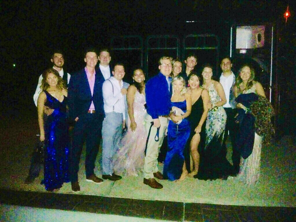 prom party bus high school dallas texas